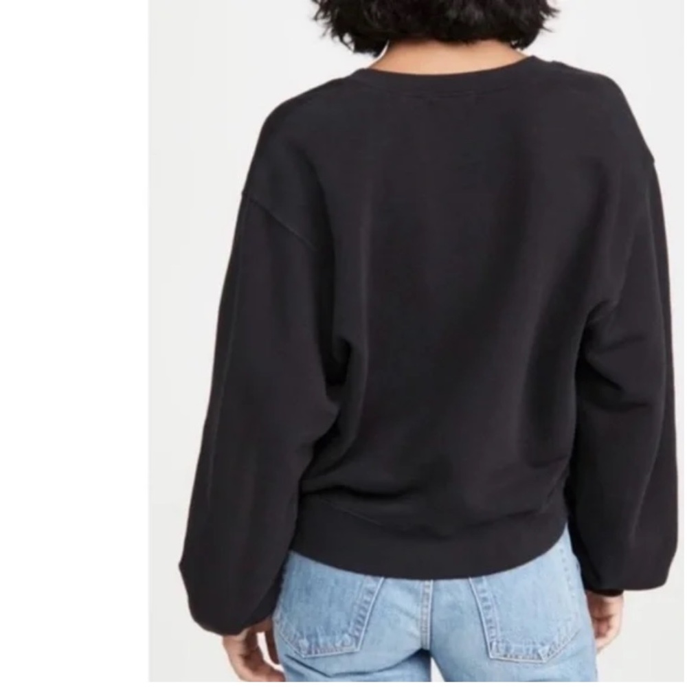 🔥AGOLDE Deep V-Neck Black Sweatshirt🔥 - Picture 2 of 7